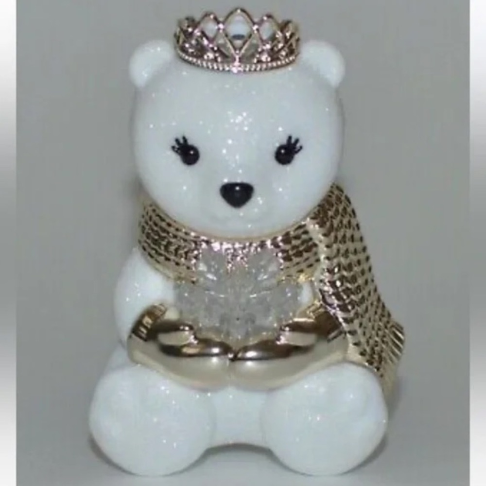 💎 BATH & BODY WORKS ROYAL POLAR BEAR QUEEN GOLD SPARKLY WALLFLOWER PLUG